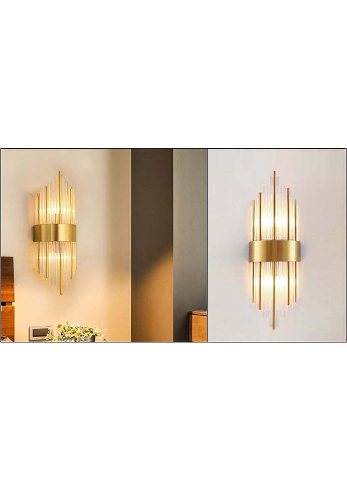 Beyond Lights - Brass Wall Sconce- GL